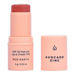 Avocado Zinc Natural Lip and Cheek Tint Red Earth 9g