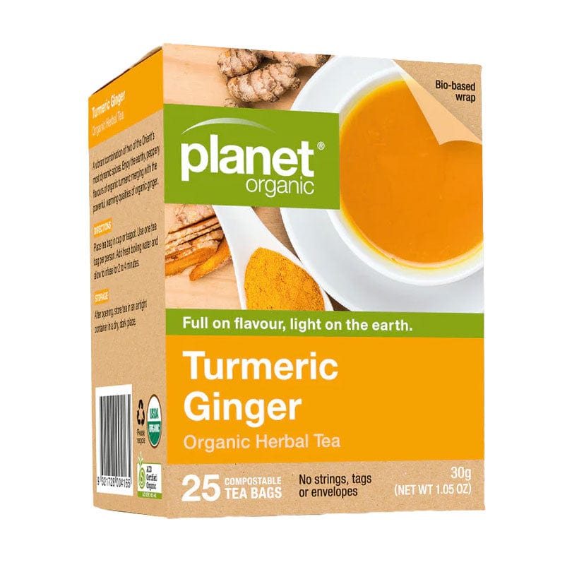 Planet Organic Turmeric Ginger Tea 25 bags