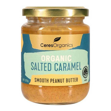 Ceres Organics Salted Caramel Smooth Peanut Butter 220g