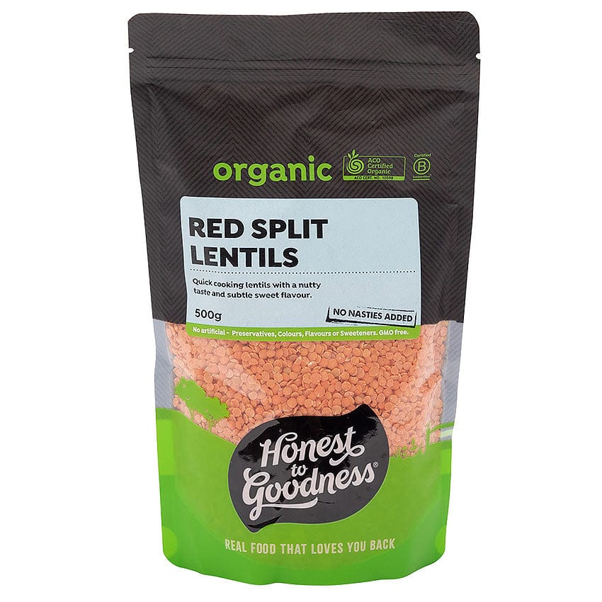 Honest to Goodness Organic Red Split Lentils 500g