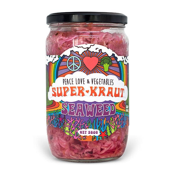 Peace Love and Vegetables Tasmanian Seaweed SuperKraut 580g