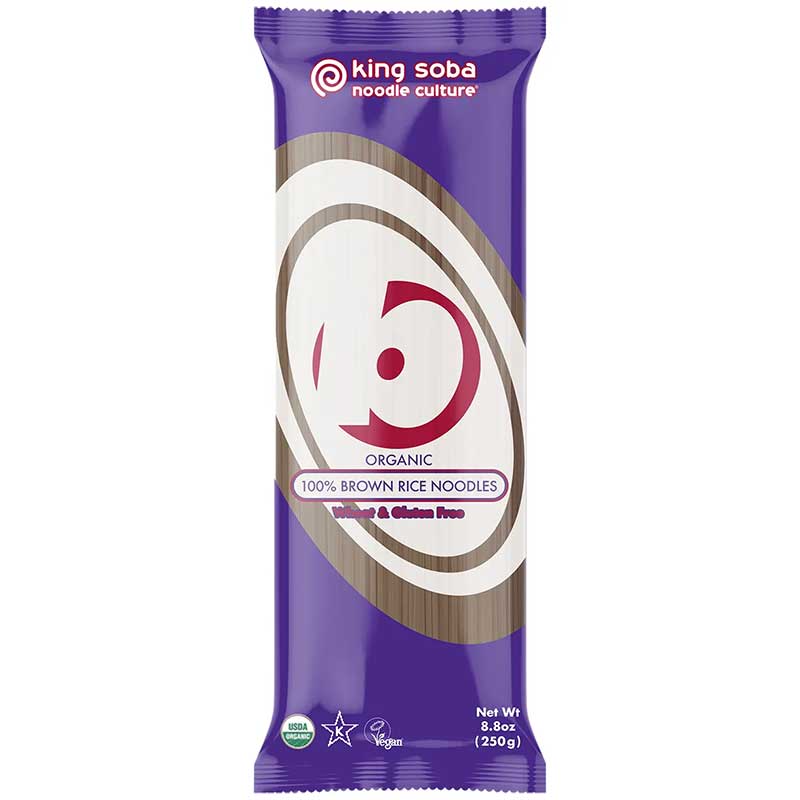 King Soba 100% Brown Rice Noodles Organic 250g