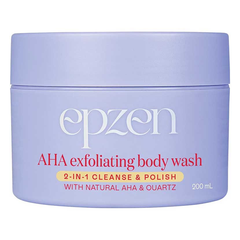 EpZen AHA Exfoliating Body Wash 2-in-1 Cleanse and Polish 200ml