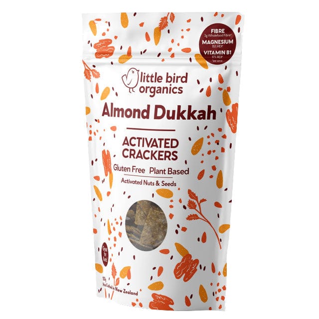 Little Bird Organics Activated Crackers - Almond Dukkah 100g