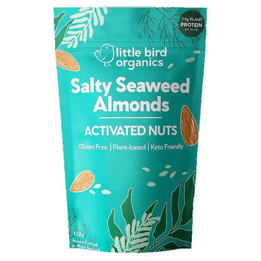 Little Bird Organics Activated Nuts Salty Seaweed Almonds 120g