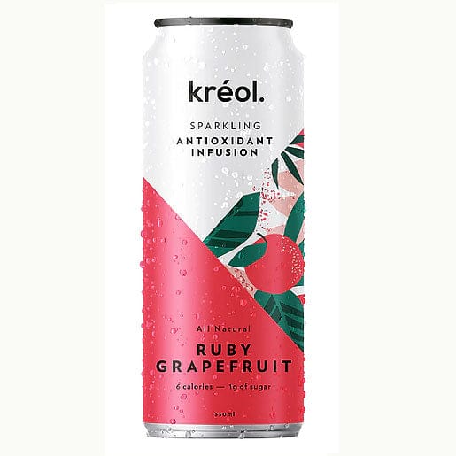 Kreol Sparkling Antioxidant Infusion -  Ruby Grapefruit 330ml