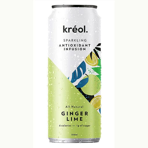 Kreol Sparkling Antioxidant Infusion - Ginger Lime 330ml