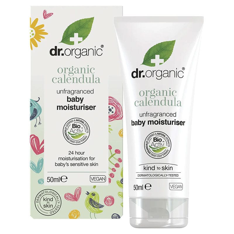 Dr Organic Baby Moisturiser Organic Calendula Unfragranced 50ml