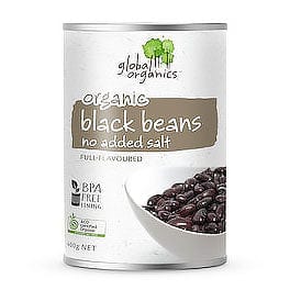 Global Organics Black Beans 400g