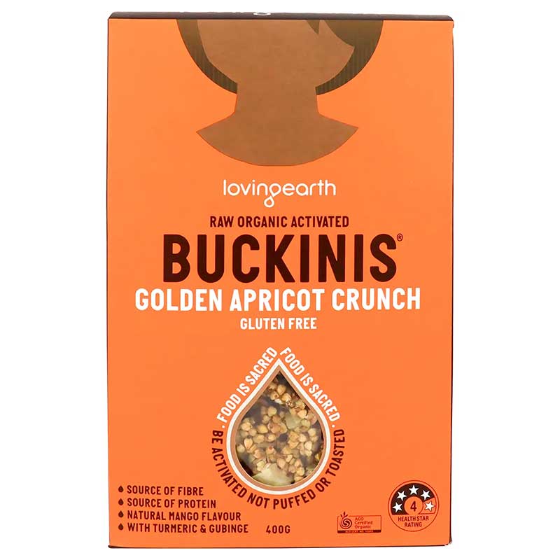 Loving Earth Buckinis Golden Apricot Crunch 400g