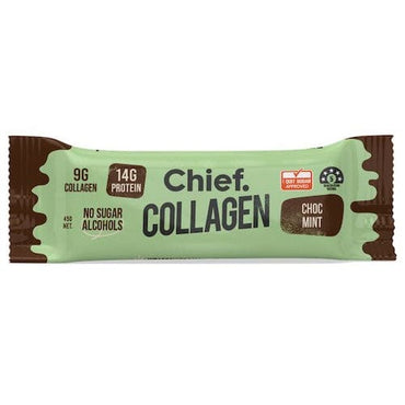 Chief. Collagen Protein Bar Choc Mint Bar 45g