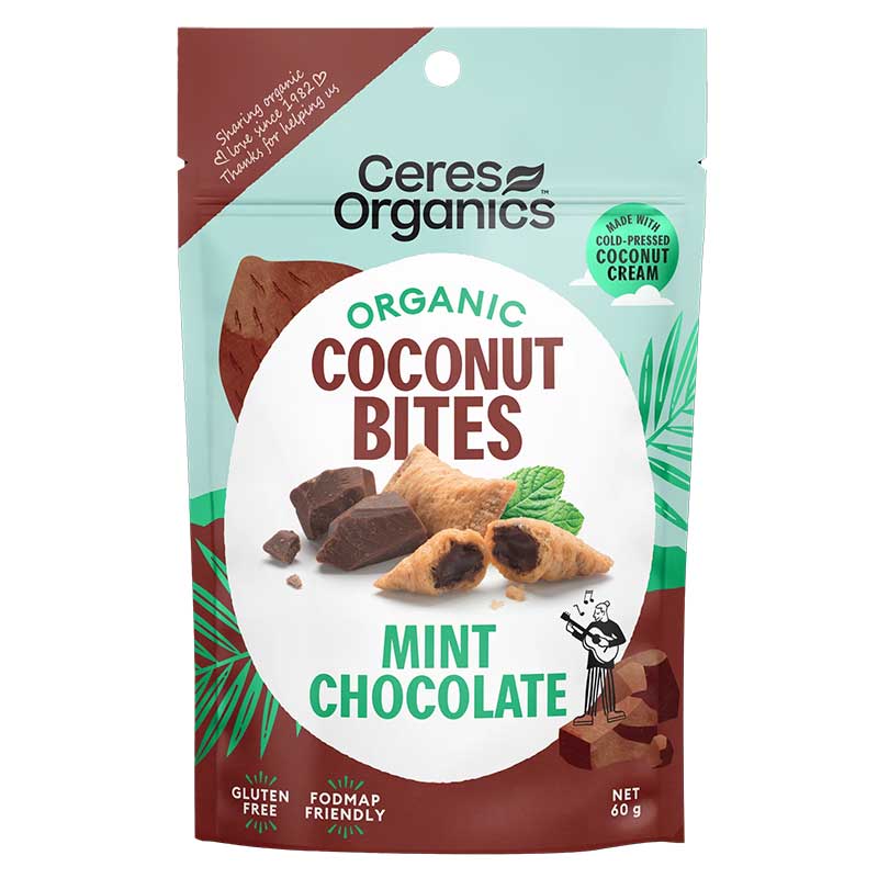 Ceres Organics Coconut Bites Mint Chocolate 60g