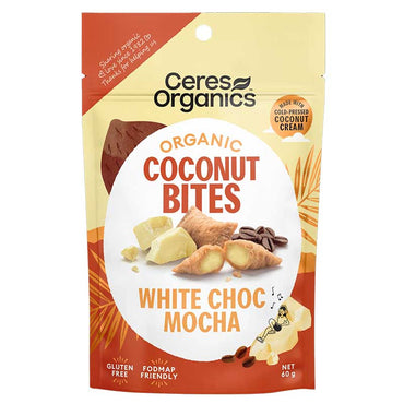 Ceres Organics Coconut Bites White Choc Mocha 60g