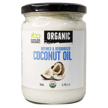 Every Bit Organic Coconut Oil Refined and Deodorised 500ml