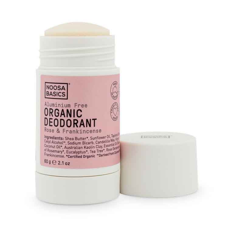 Noosa Basics Deodorant Stick - Rose and Frankincense 60g