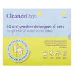 Cleaner Days Dishwasher Detergent Sheets Lemon 60pcs