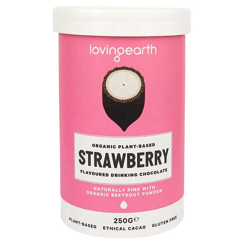 Loving Earth Drinking Chocolate Strawberry 250g