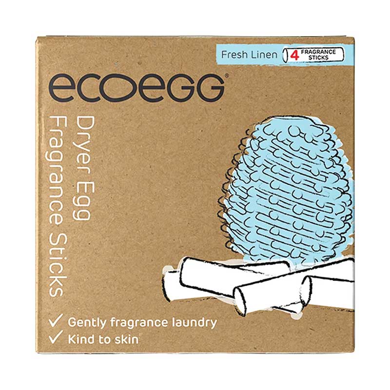 Ecoegg Dryer Eggs Fragrance Sticks Refill Fresh Linen 4pk