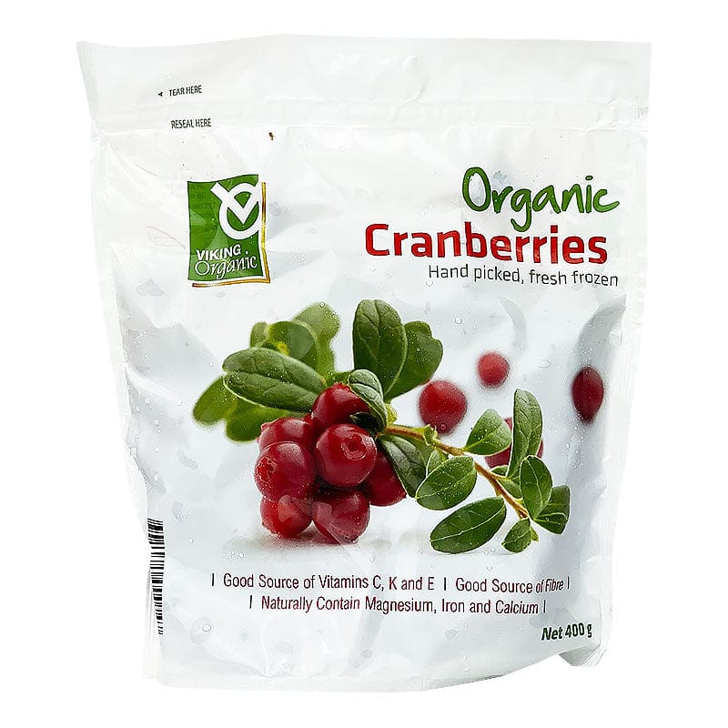 Viking Organic Frozen Organic Cranberries 400g