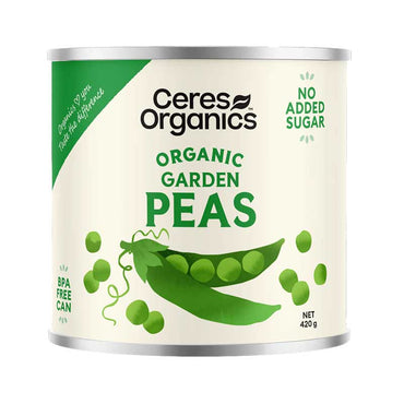 Ceres Organics Garden Peas 420g