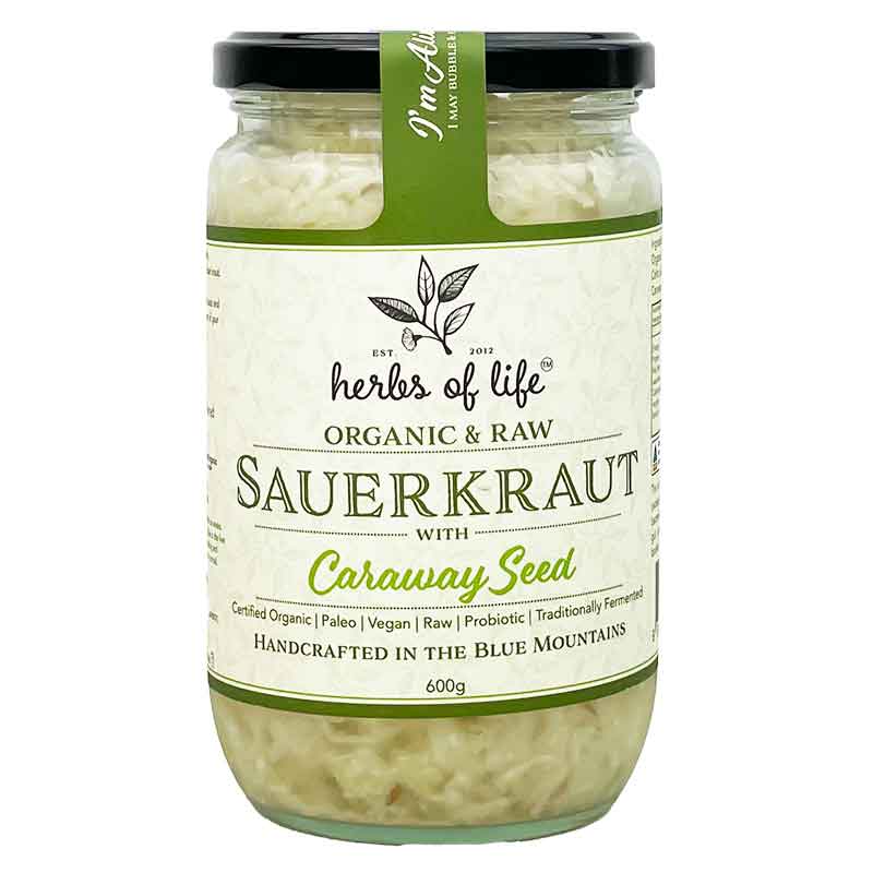 Herbs of Life Green Sauerkraut with Caraway 600g