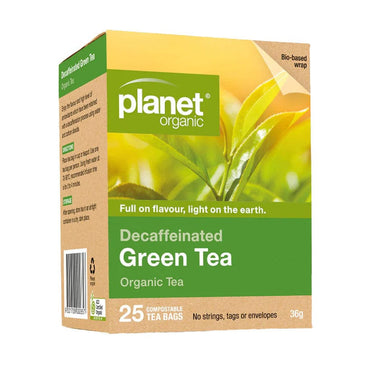 Planet Organic Green Tea Decaffinated 25 bags