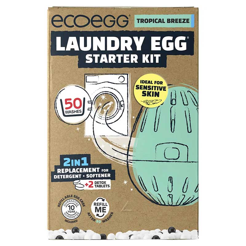 Ecoegg Laundry Egg Starter Kit Tropical Breeze 50 Washes