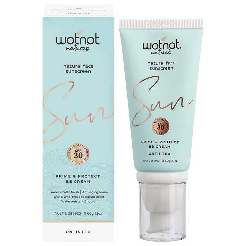 Wotnot Natural Face Sunscreen 30 SPF Untinted BB Cream 60g