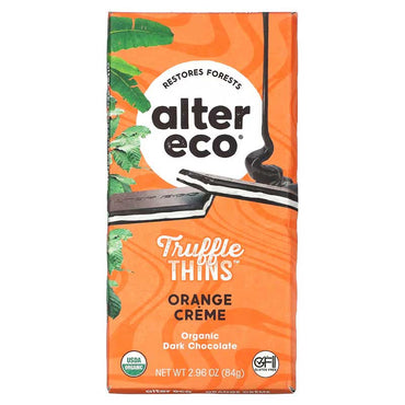 Alter Eco Orange Creme Dark Truffle Thins Chocolate 84g