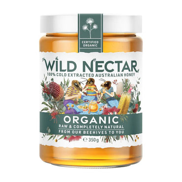 Wild Nectar Organic Australian Honey Raw 350g