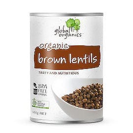 Global Organics Lentils Brown Organic 400g