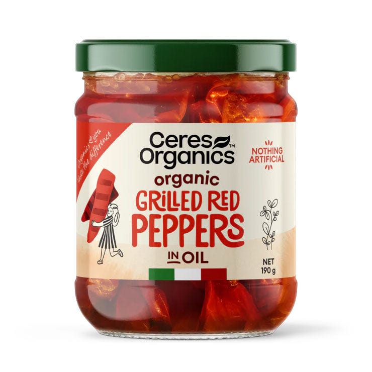 Ceres Organics Grilled Red Peppers 190g