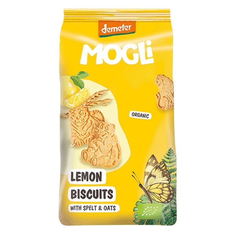 Mogli Organic Lemon Biscuits with Spelt and Oats 125g