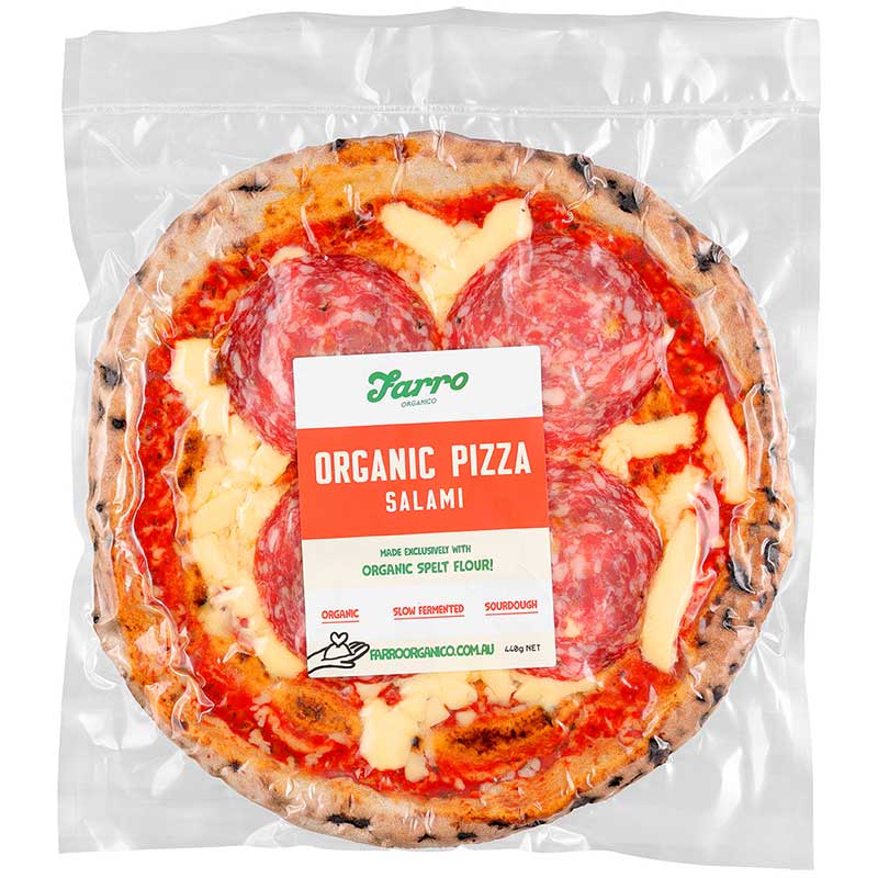 Farro Organico Organic Spelt Pizza Salami 10 Inch