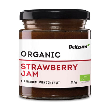 Delizum Organic Strawberry Jam 270g