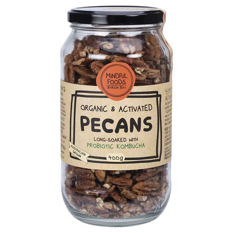 Mindful Foods Pecans Organic and Activated 400g