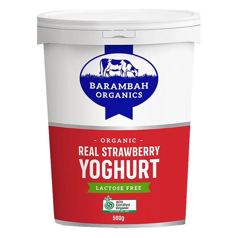 Barambah Organics Real Strawberry Yoghurt  500g
