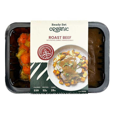 Ready Set Organic Roast Beef and Vegetables 360g