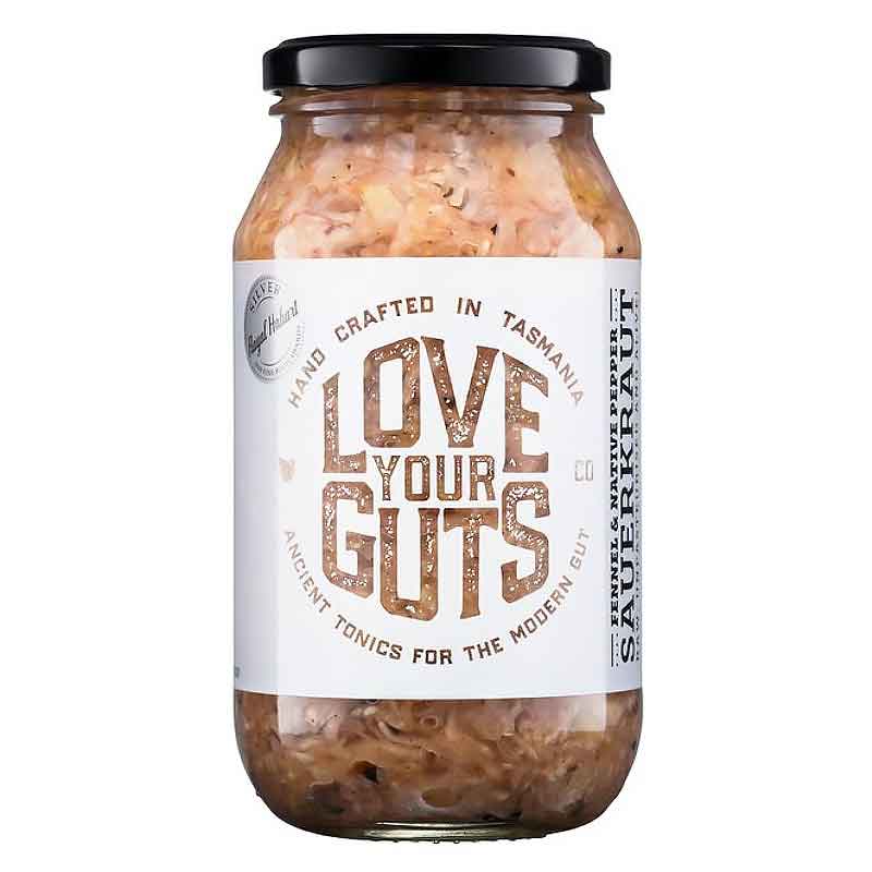 Love Your Guts Co Sauerkraut - Fennel and Pepperberry 500g