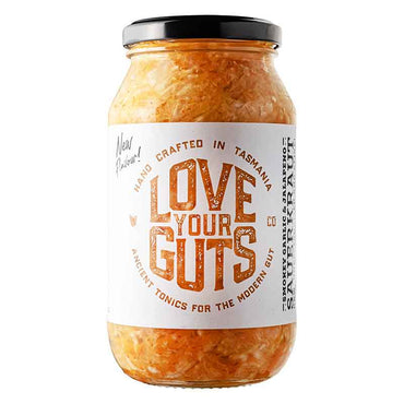 Love Your Guts Co Sauerkraut - Smokey Garlic and Jalapeno 500g