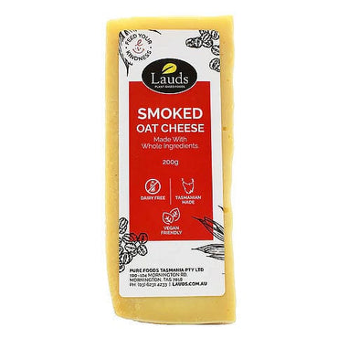 Lauds Plant Based Foods Smoked Oat Cheese (vegan) 200g