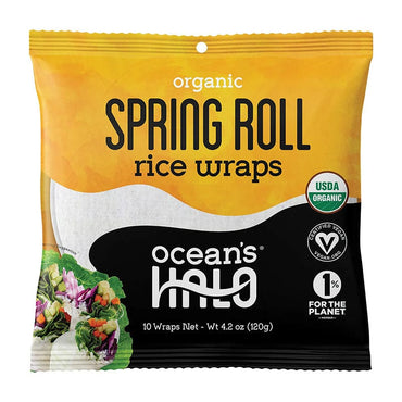 Ocean's Halo Spring Roll Rice Wraps Organic 12 sheets