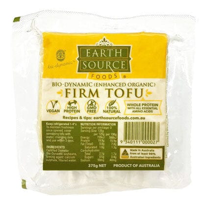 Earth Source Tofu Bio-Dynamic Firm 375g