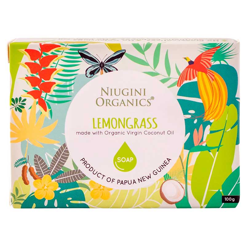 Niugini Organics Virgin Coconut Oil Lemongrass Soap 100g