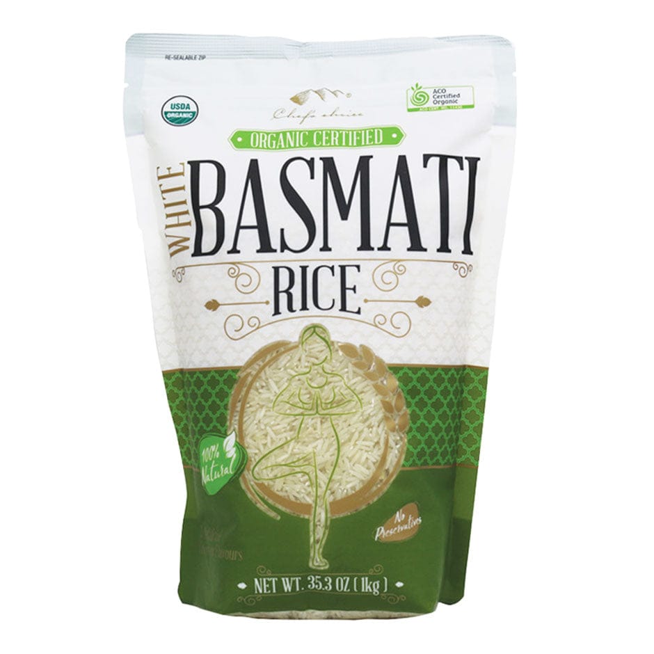 Chef's Choice White Basmati Rice Organic 1kg