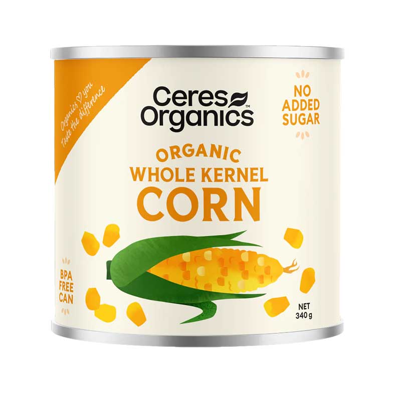 Ceres Organics Whole Corn Kernel 340g