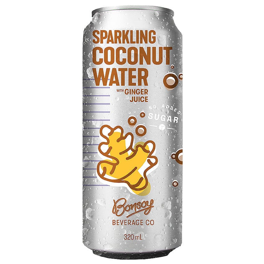 Bonsoy Beverage Co Sparkling Coconut Water with Ginger 320ml