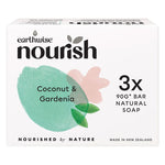 Earthwise Nourish Natural Soap Bar Coconut and Gardenia 3 x 270g