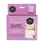 Ever Eco Reusable Produce Bags - Organic Cotton Mixed Set 
 4 bags