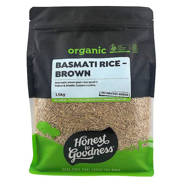 Honest to Goodness Organic Brown Basmati Rice 1.5kg
